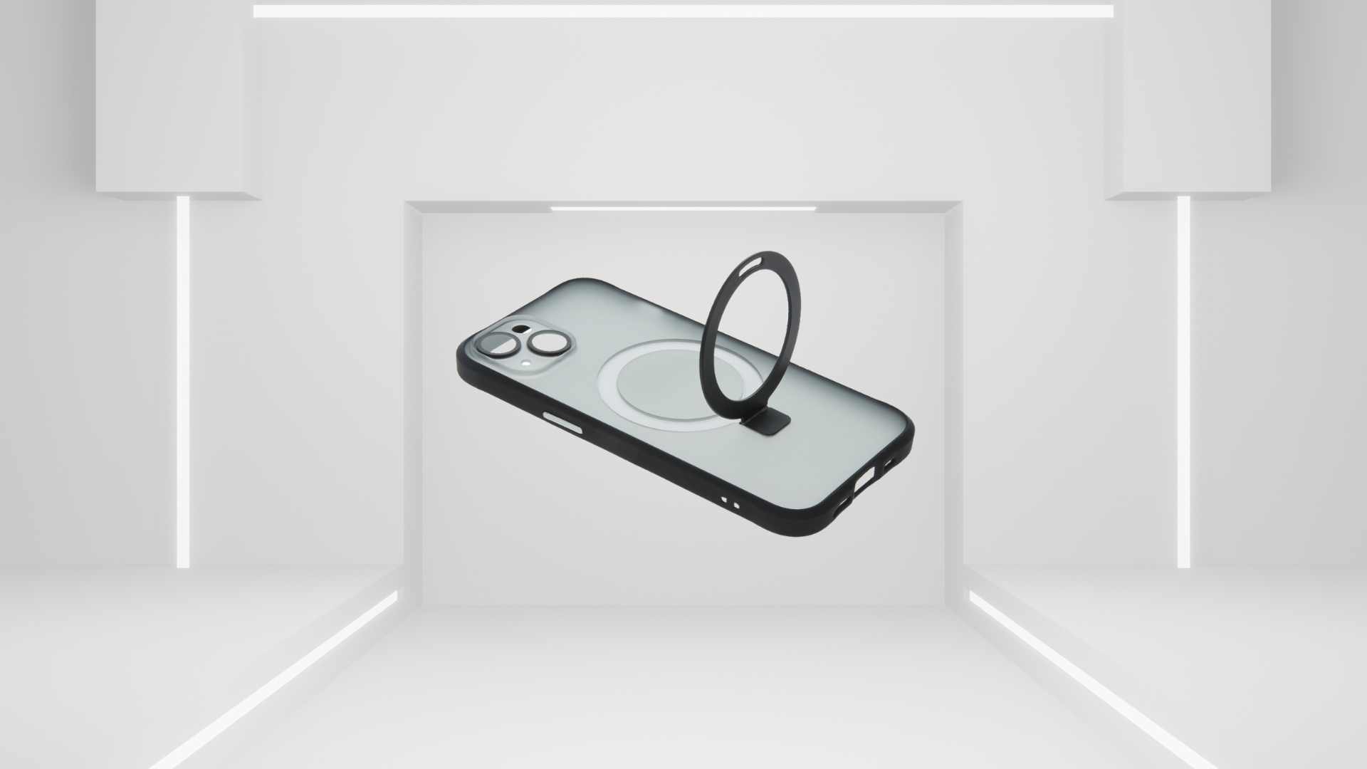Husa Max Ring Iphone 15 Pro - Negru Soft - 2 | YEO